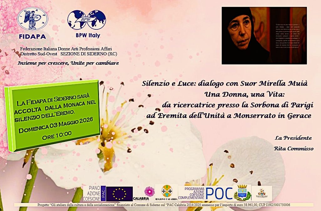 Una Donna, una Vita: la Fidapa dialoga con suor Mirella Muià