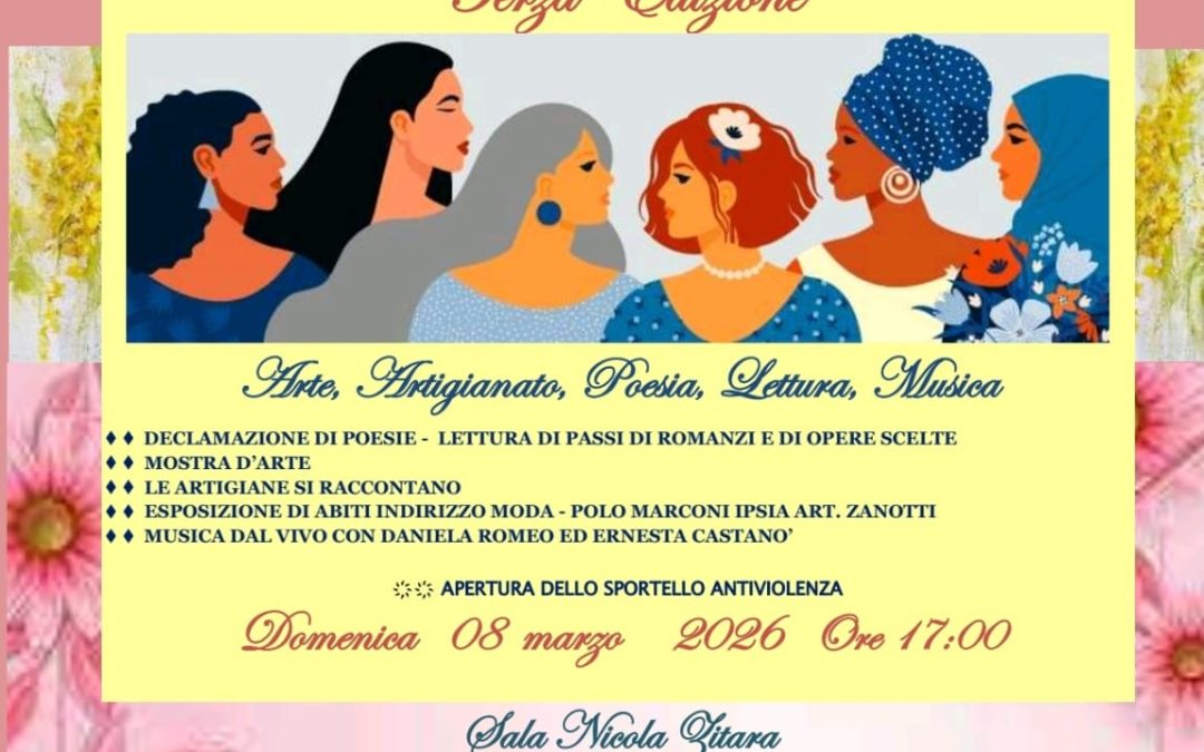Emozioni in rosa, arte e associazioni in rete per la Giornata Internazionale della Donna